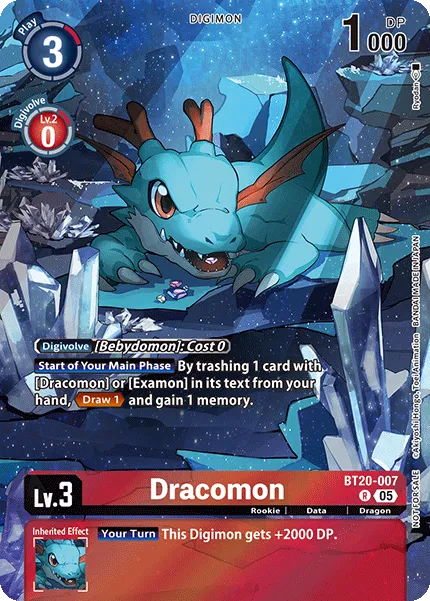 Dracomon &mdash; Digimon Card Game card