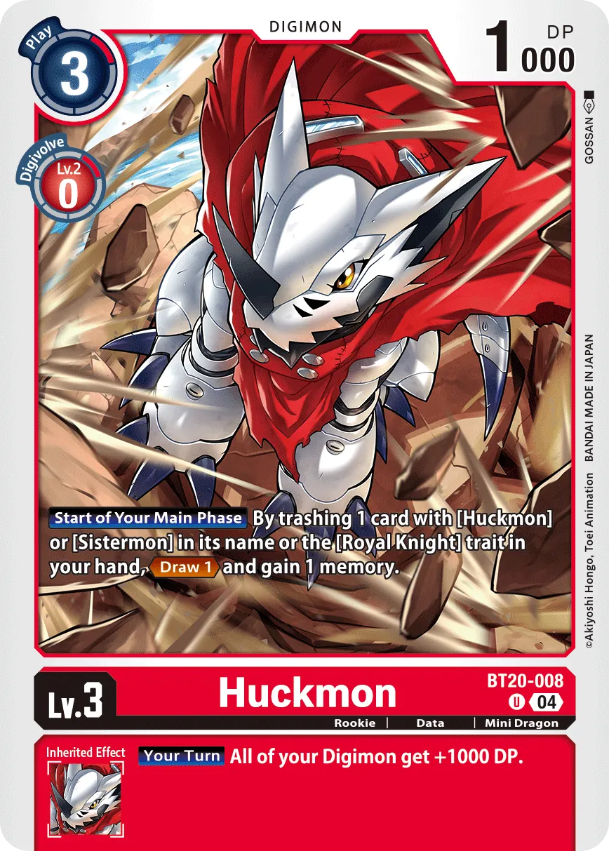 Huckmon &mdash; Digimon Card Game card
