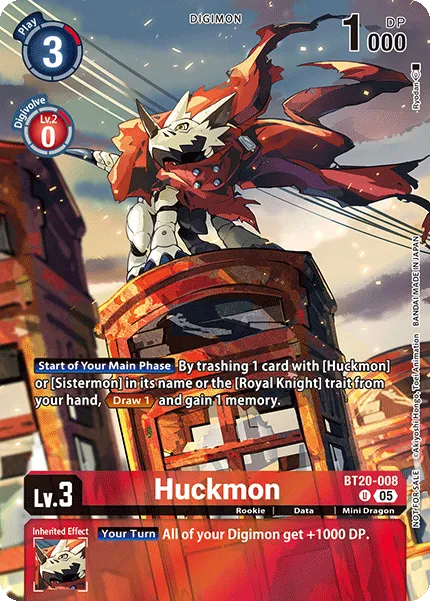Huckmon &mdash; Digimon Card Game card