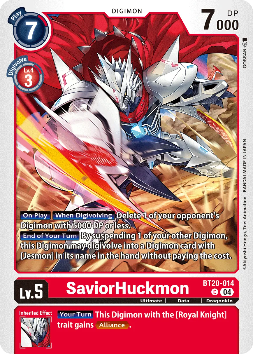 SaviorHuckmon &mdash; Digimon Card Game card