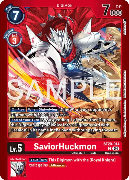 SaviorHuckmon &mdash; Digimon Card Game card