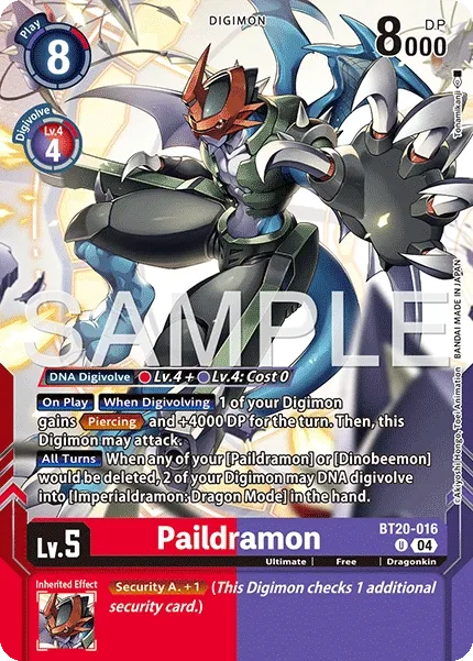 Paildramon &mdash; Digimon Card Game card