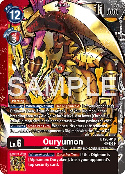 Ouryumon &mdash; Digimon Card Game card
