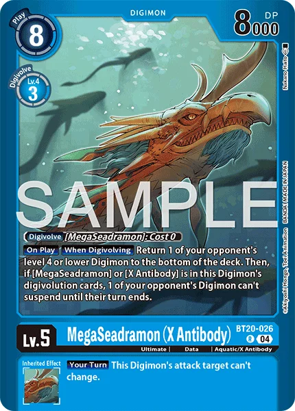 MegaSeadramon (X Antibody) &mdash; Digimon Card Game card