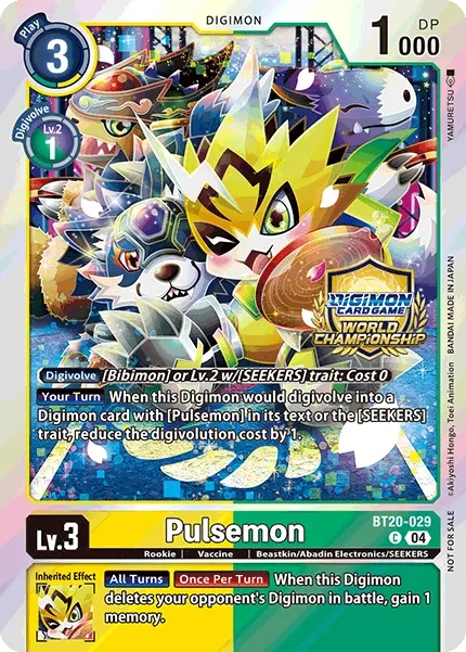 Pulsemon &mdash; Digimon Card Game card