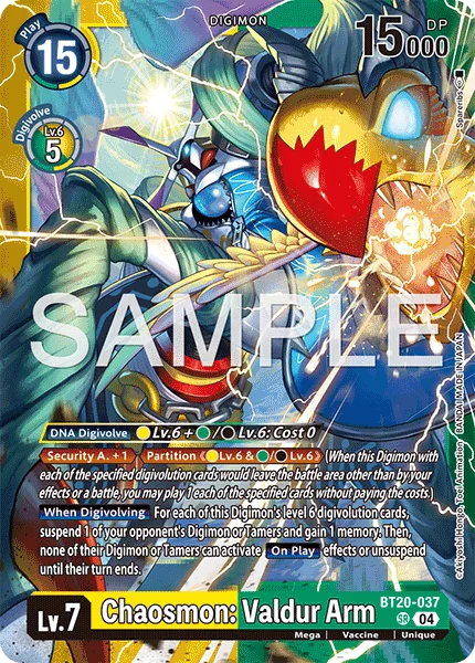 Chaosmon: Valdur Arm &mdash; Digimon Card Game card