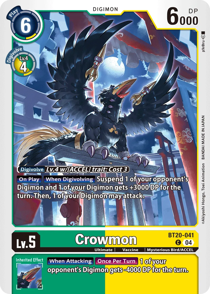 Crowmon &mdash; Digimon Card Game card