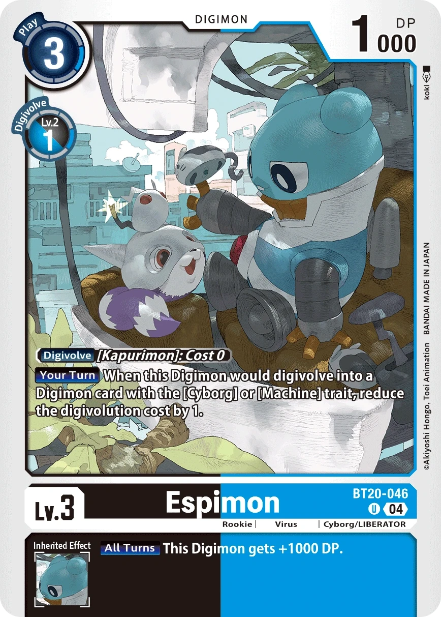 Espimon &mdash; Digimon Card Game card