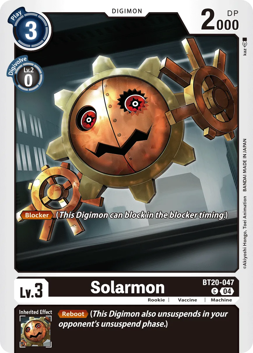 Solarmon &mdash; Digimon Card Game card