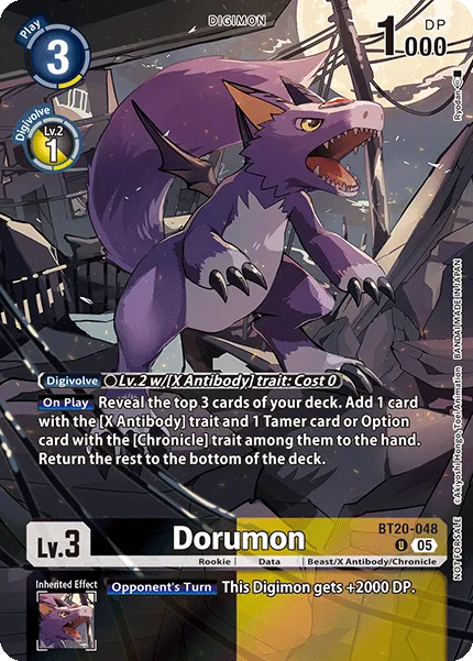 Dorumon &mdash; Digimon Card Game card