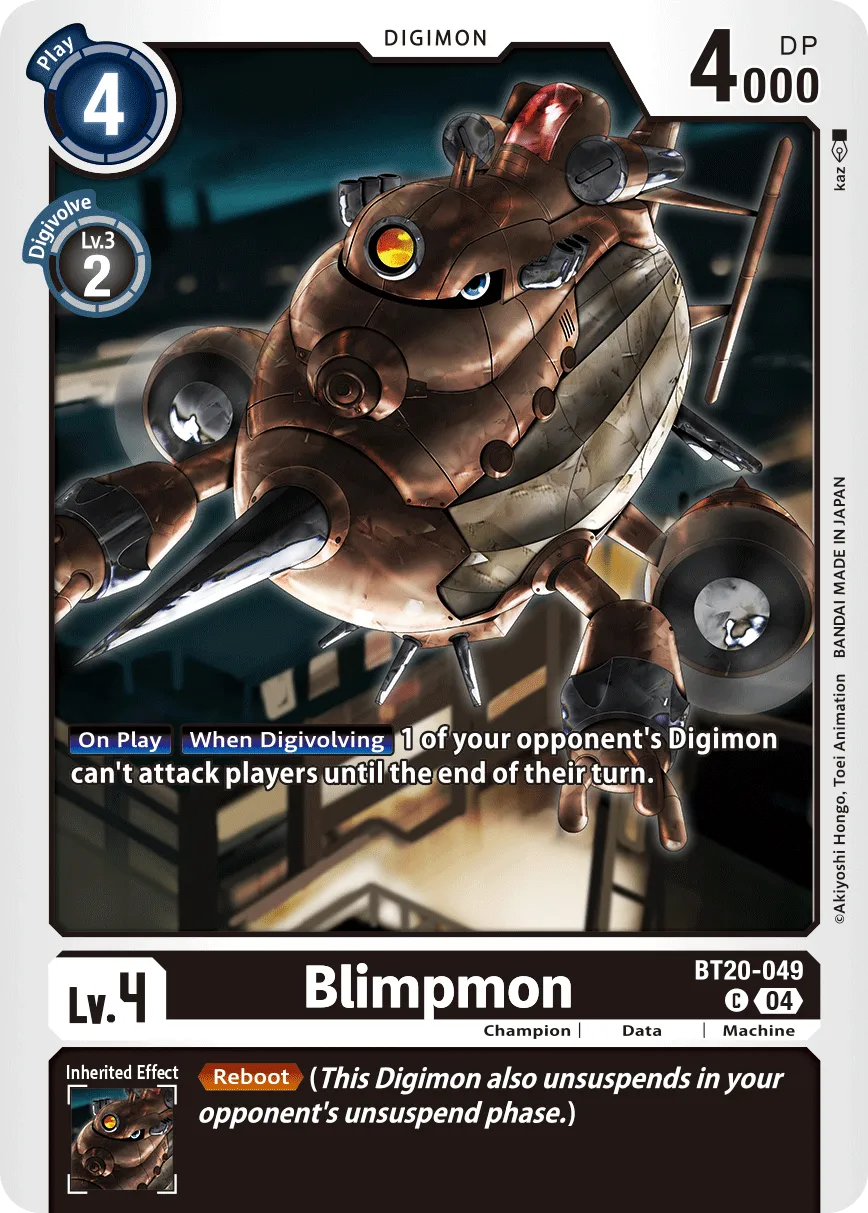 Blimpmon &mdash; Digimon Card Game card