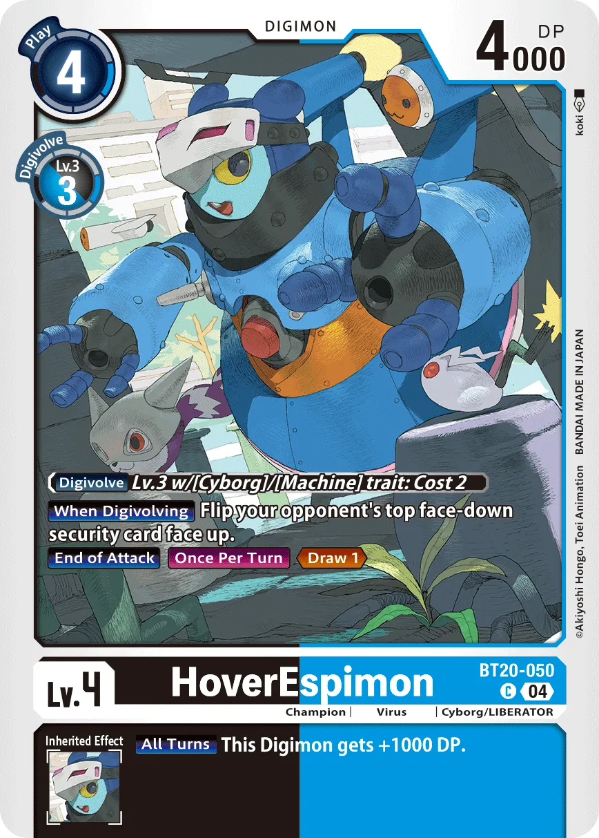 HoverEspimon &mdash; Digimon Card Game card