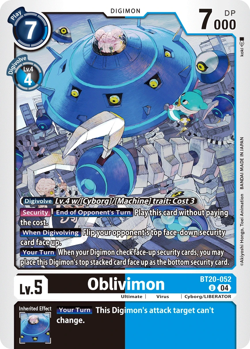 Oblivimon &mdash; Digimon Card Game card