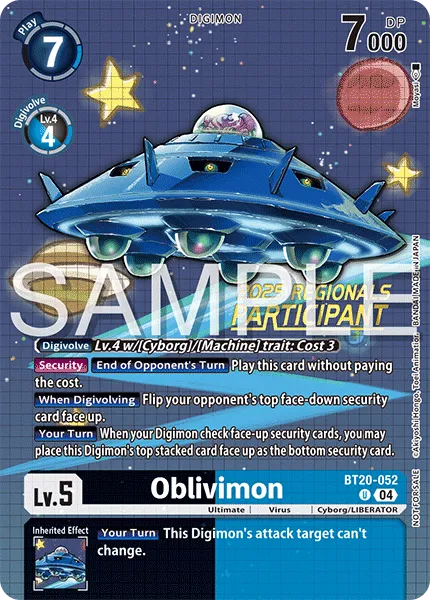 Oblivimon &mdash; Digimon Card Game card