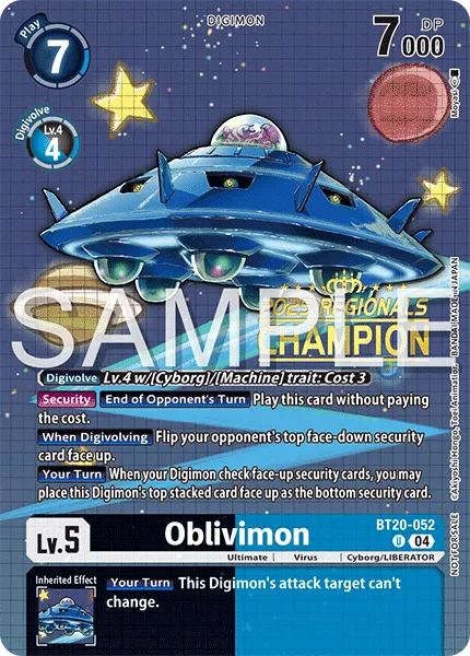 Oblivimon &mdash; Digimon Card Game card