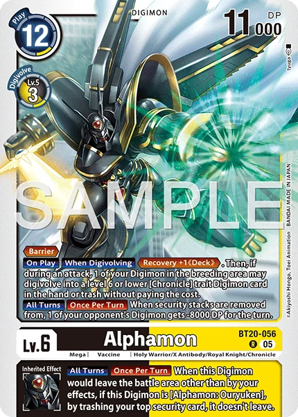Alphamon &mdash; Digimon Card Game card