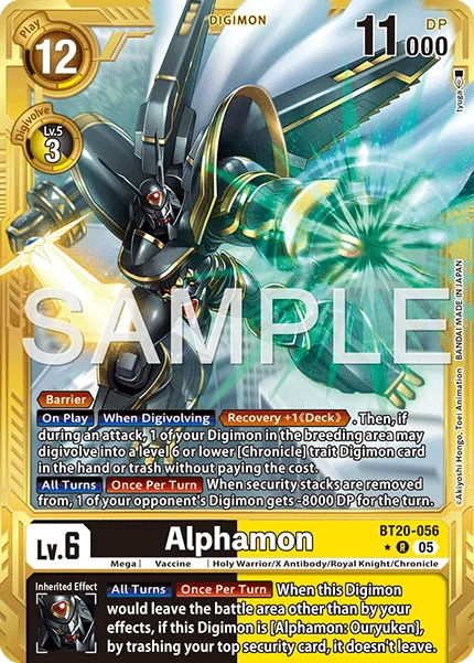 Alphamon &mdash; Digimon Card Game card
