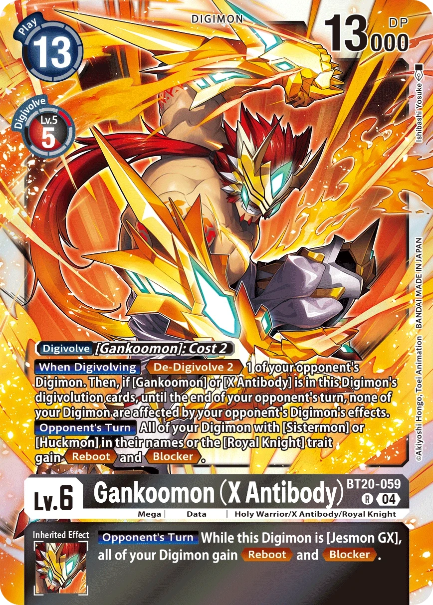 Gankoomon (X Antibody) &mdash; Digimon Card Game card
