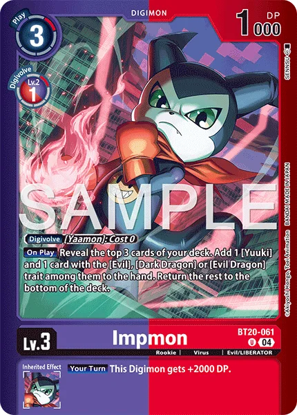 Impmon &mdash; Digimon Card Game card