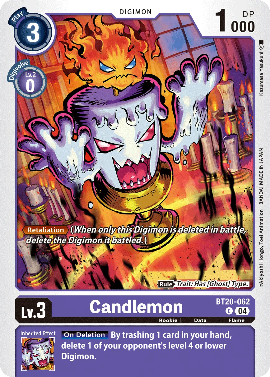 Candlemon &mdash; Digimon Card Game card