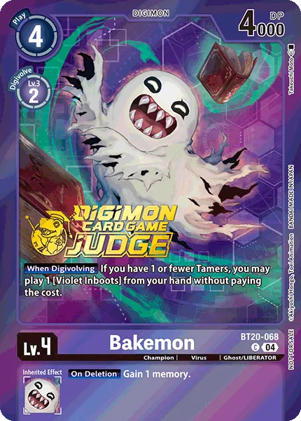 Bakemon &mdash; Digimon Card Game card