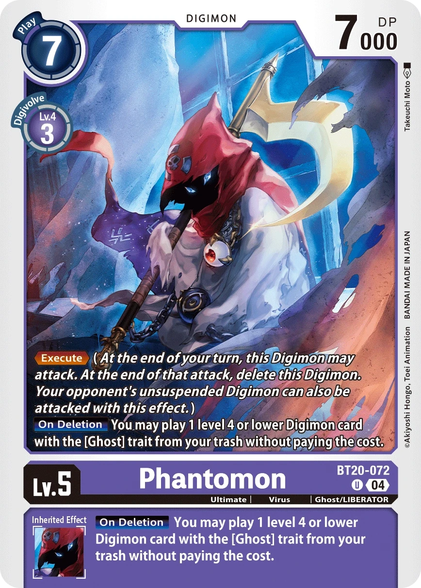 Phantomon &mdash; Digimon Card Game card
