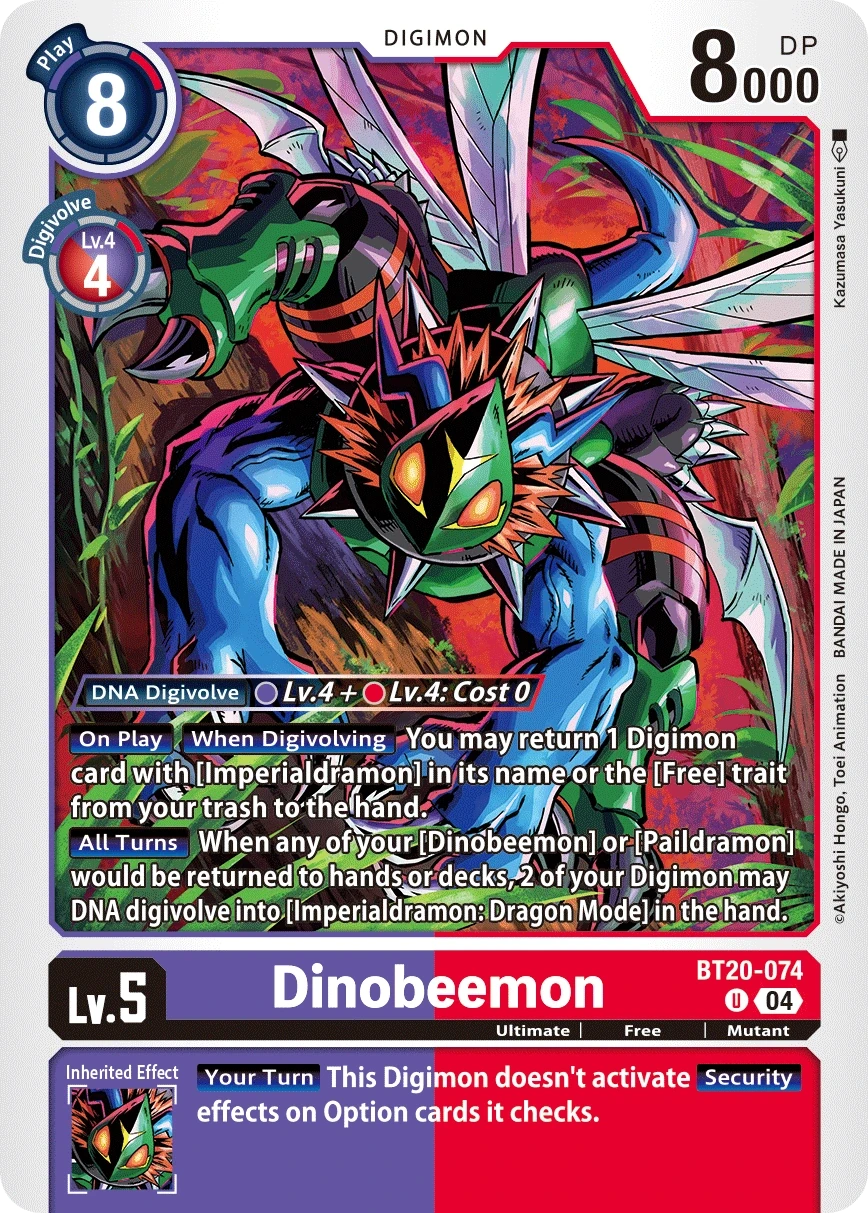 Dinobeemon &mdash; Digimon Card Game card