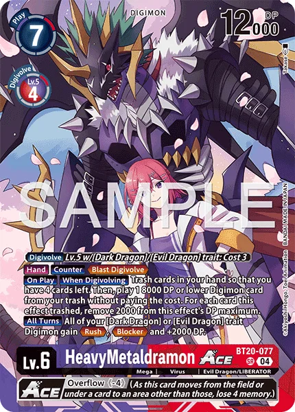HeavyMetaldramon ACE &mdash; Digimon Card Game card