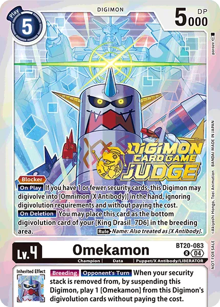 Omekamon &mdash; Digimon Card Game card