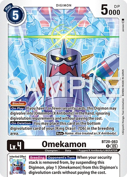 Omekamon &mdash; Digimon Card Game card