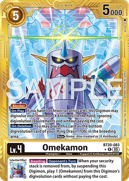 Omekamon &mdash; Digimon Card Game card