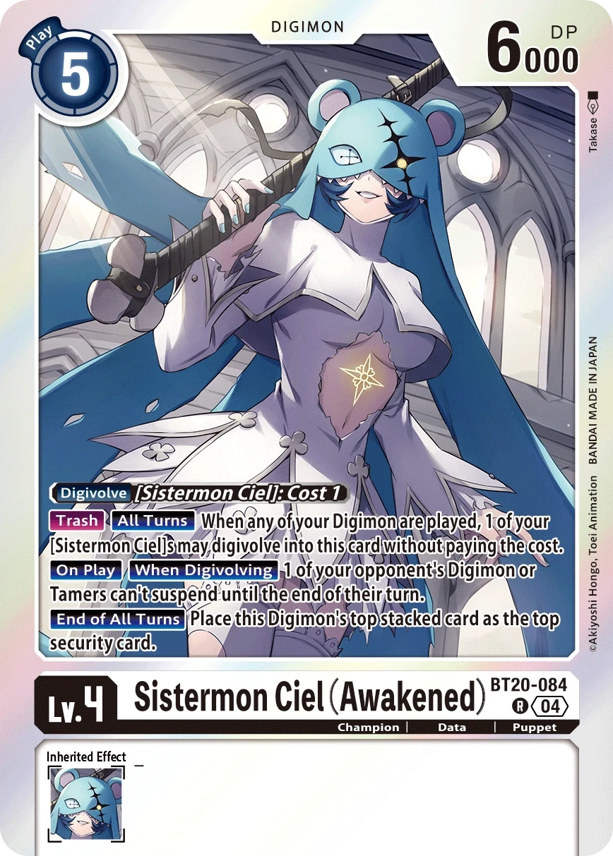 Sistermon Ciel (Awakened) &mdash; Digimon Card Game card