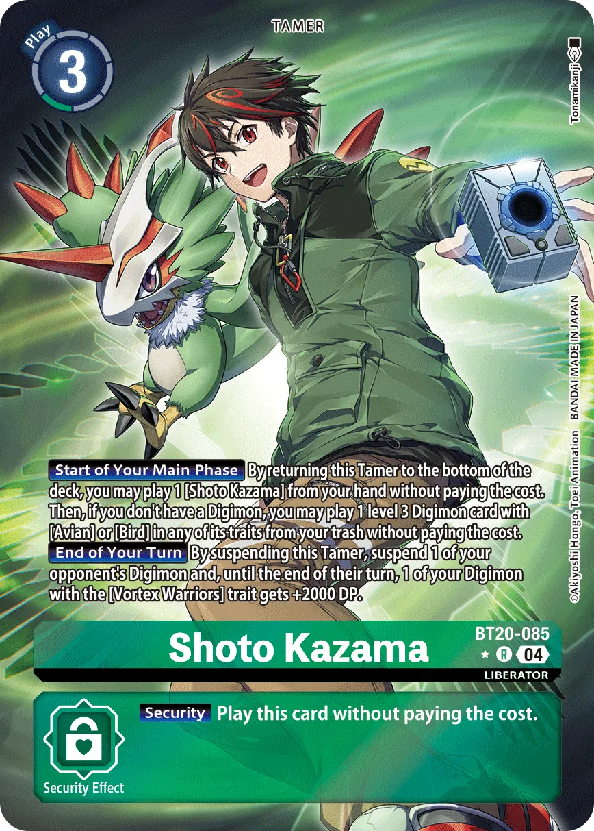 Shoto Kazama &mdash; Digimon Card Game card