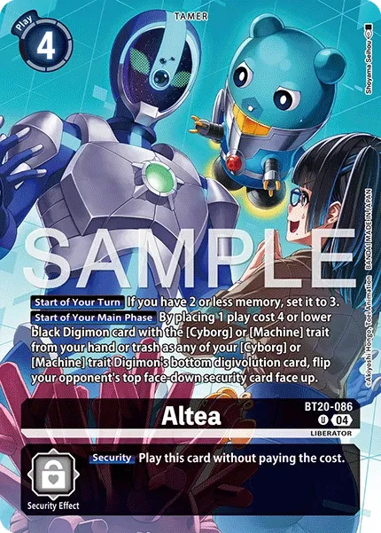 Altea &mdash; Digimon Card Game card
