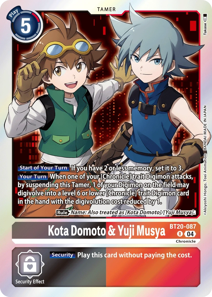 Kota Domoto & Yuji Musya &mdash; Digimon Card Game card