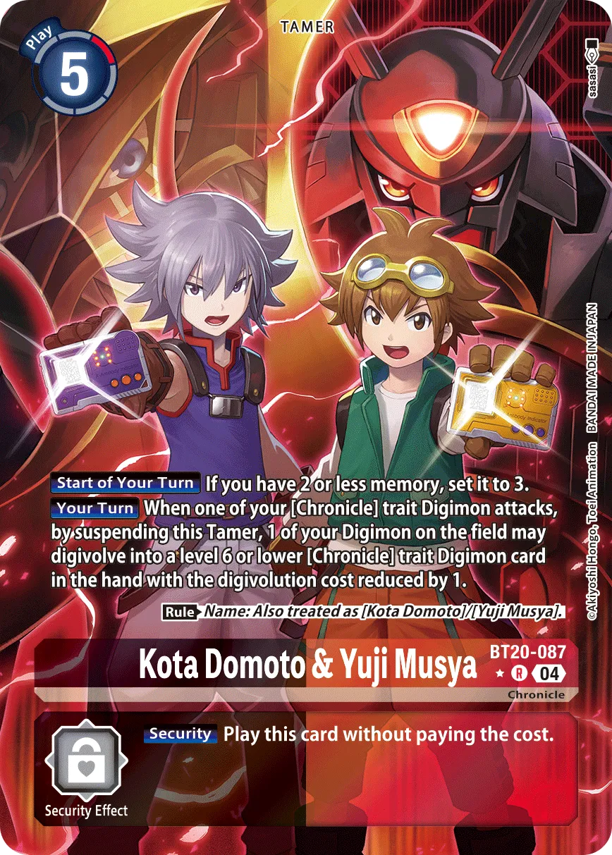 Kota Domoto & Yuji Musya &mdash; Digimon Card Game card