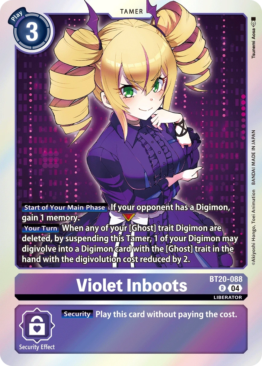 Violet Inboots &mdash; Digimon Card Game card