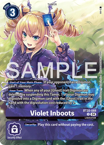 Violet Inboots &mdash; Digimon Card Game card