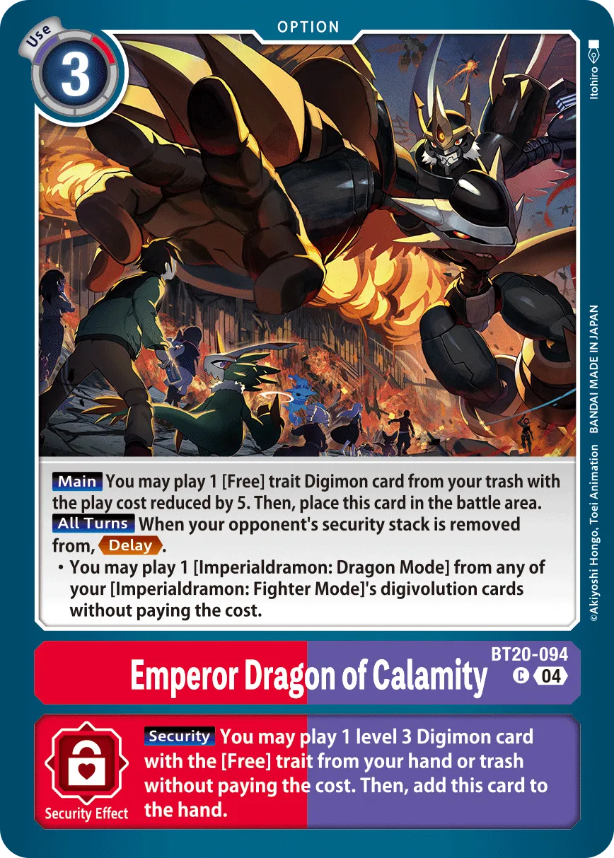 Emperor Dragon of Calamity &mdash; Digimon Card Game card