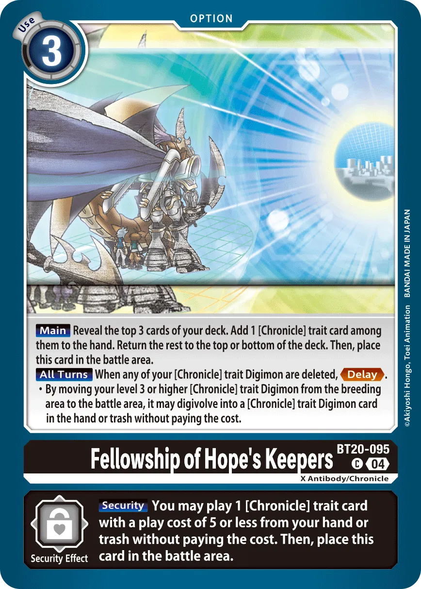 Fellowship of Hope's Keepers &mdash; Digimon Card Game card