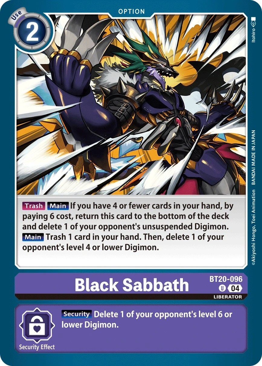 Black Sabbath &mdash; Digimon Card Game card