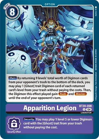 Apparition Legion &mdash; Digimon Card Game card