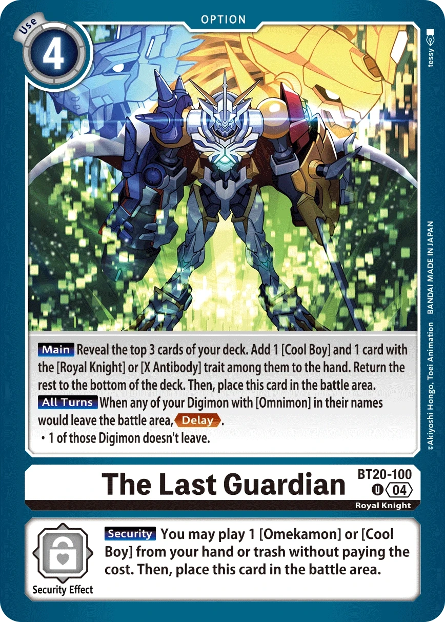 The Last Guardian &mdash; Digimon Card Game card