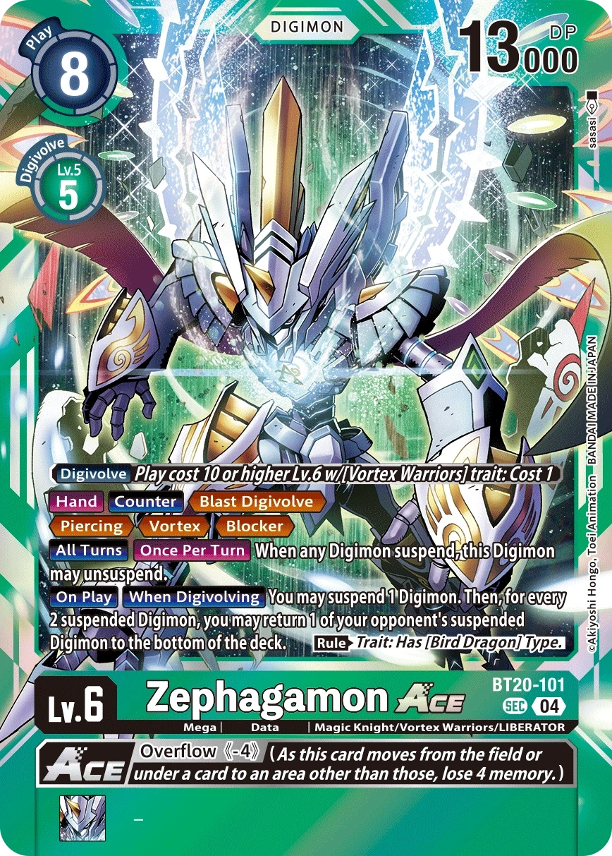 Zephagamon ACE &mdash; Digimon Card Game card