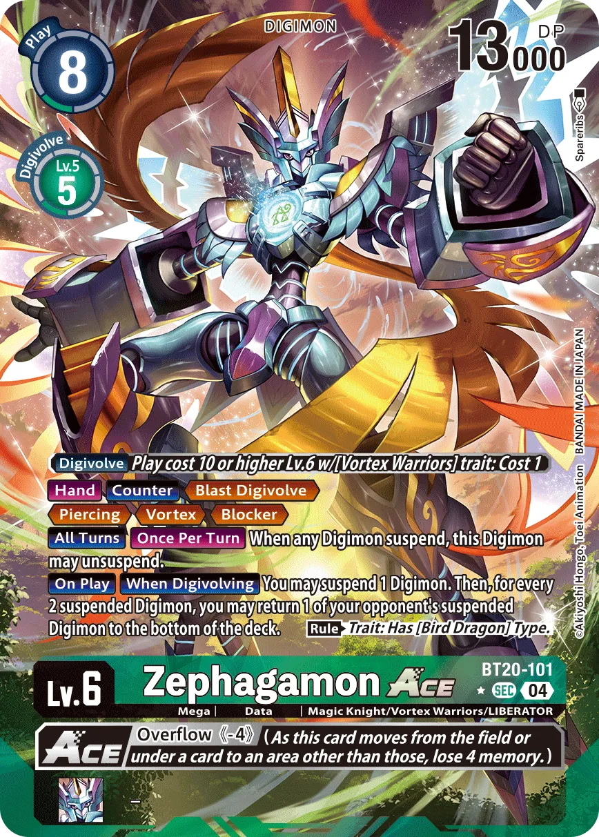 Zephagamon ACE &mdash; Digimon Card Game card