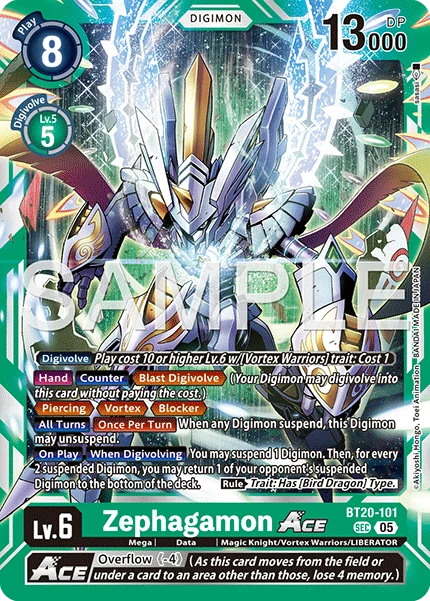 Zephagamon ACE &mdash; Digimon Card Game card