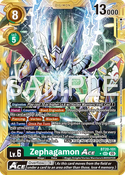 Zephagamon ACE &mdash; Digimon Card Game card