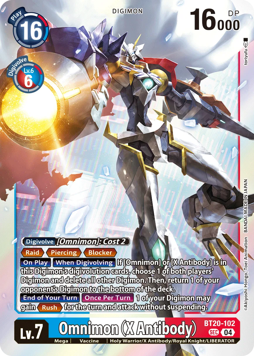 Omnimon (X Antibody) &mdash; Digimon Card Game card