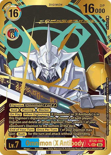 Omnimon (X Antibody) &mdash; Digimon Card Game card