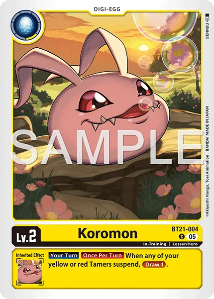 Koromon &mdash; Digimon Card Game card